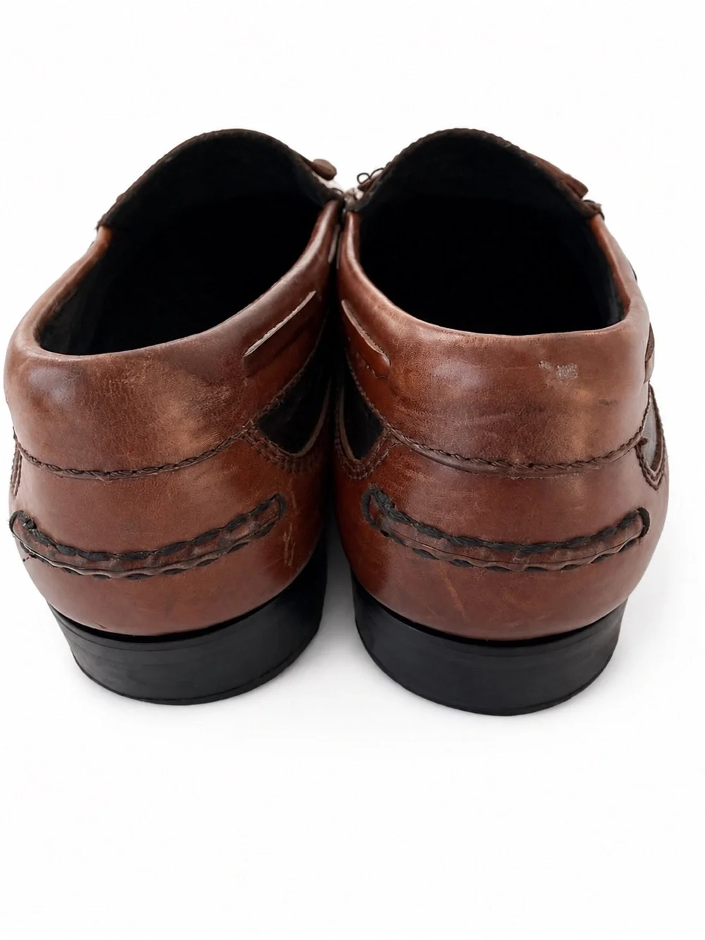 Nordstrom Men’s 10W Two Tone Leather Kiltie Tassel Loafers Brown Black